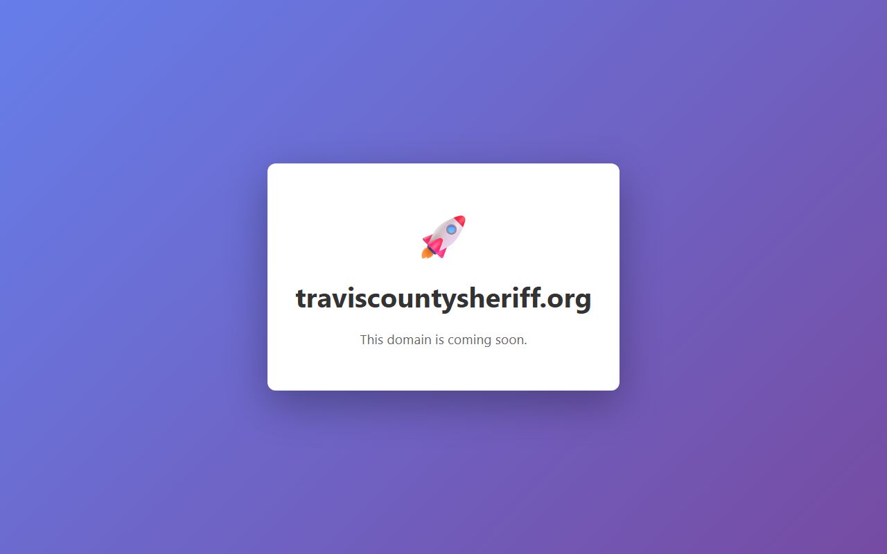 Austin Released Inmates Travis County Sheriff's Office (Austin is in Travis County)
