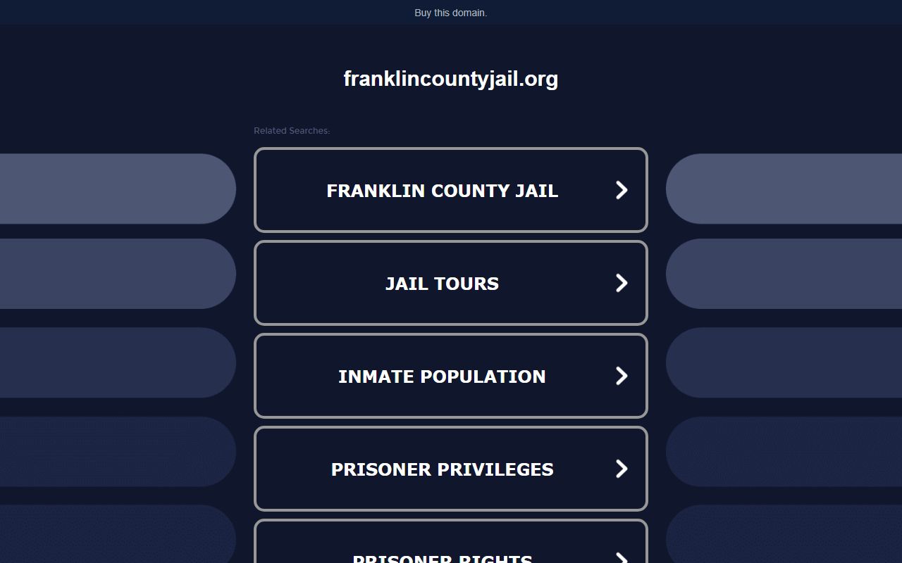 Franklin County Released Inmates Franklin County Jail Roster