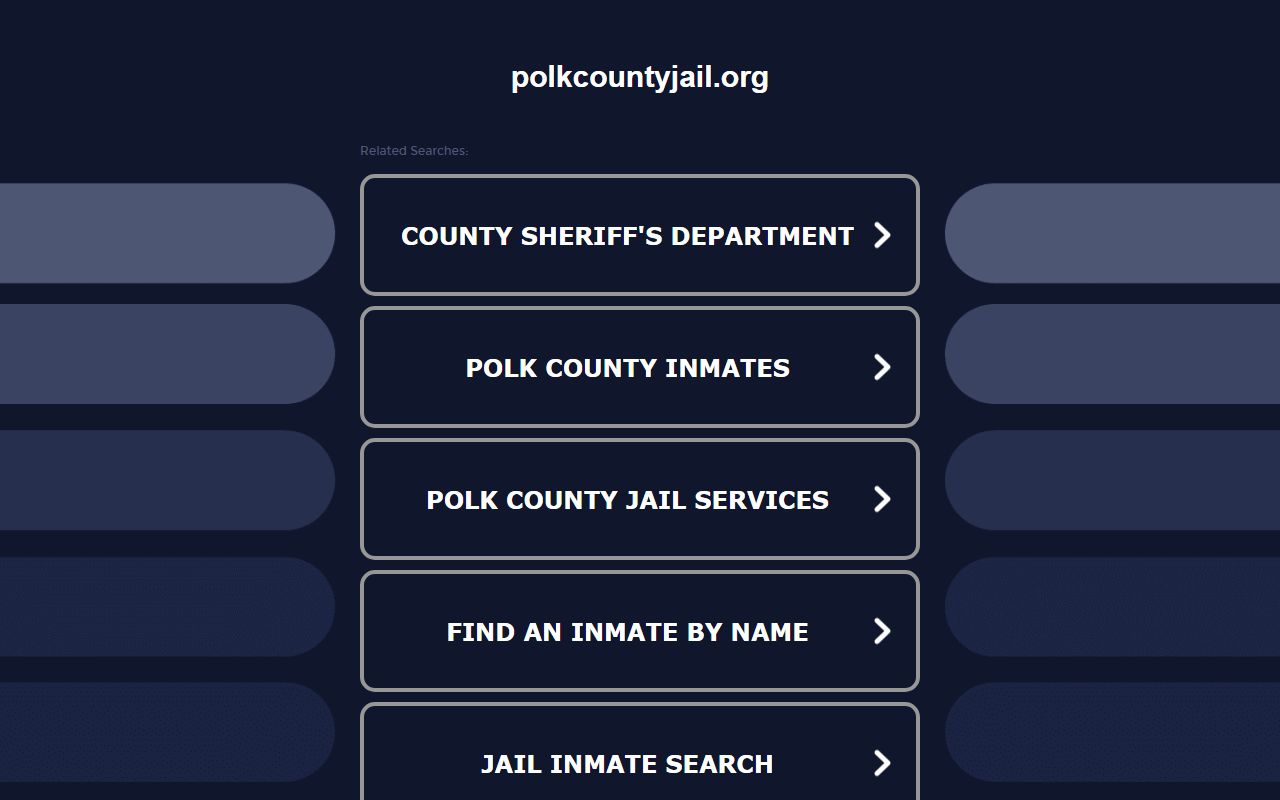 Polk County Released Inmates Polk County Jail Roster